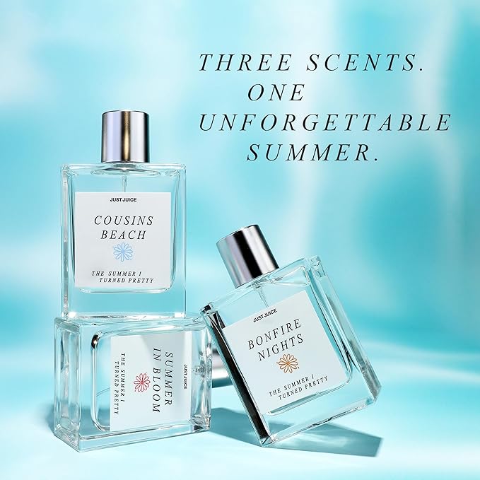Just Juice - The Summer I Turned Pretty Cousins Beach - Beachy, Creamy Coconut and Vanilla Perfume for Women and Men - 3.4 oz