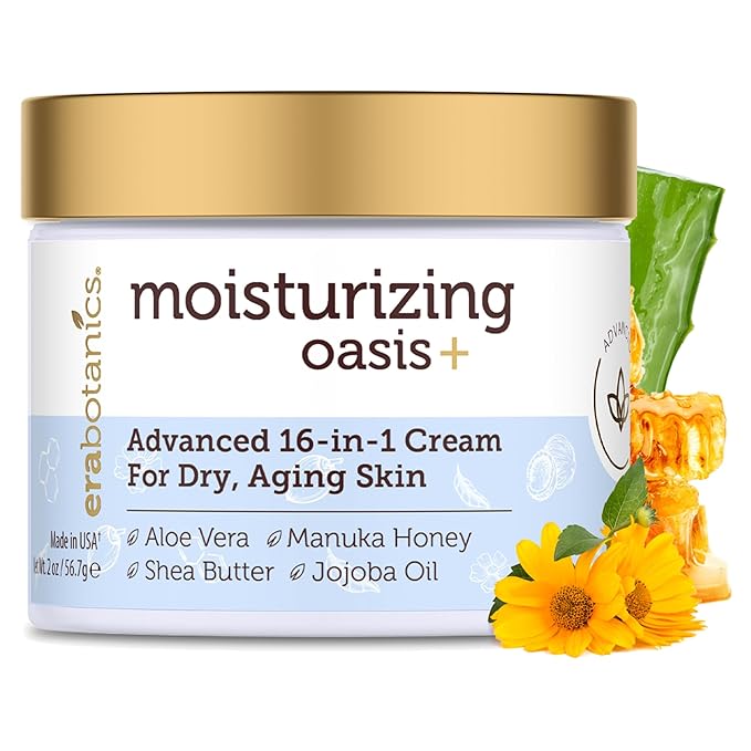 Era Organics Advanced Face Moisturizer for Dry Skin - Nourishing 16-in-1 Night Cream - Extra Hydrating for Women and Men