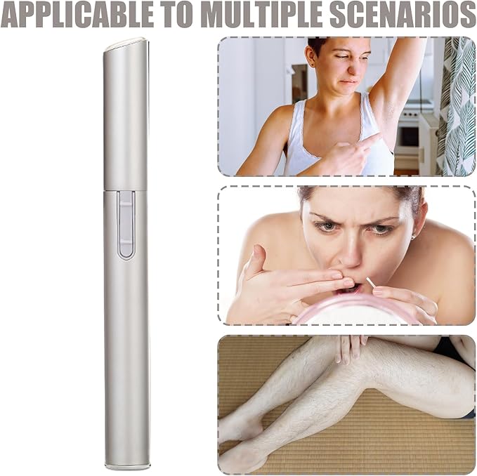 Electric Eyebrow Trimmer - Facial Hair Remover Electric Eyebrow Trimmer | Versatile Silent Trimming Device Beauty Tools for Face Leg Chin Lip Area Arm Armpits Body Daily Office Travel