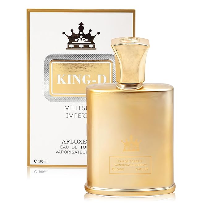 King-D Millesime Long-Lasting Cologne for Men | Lemon, Iris & Amber Scent | Eau de Toilette 100ml Spray | Day to Night Fragrance