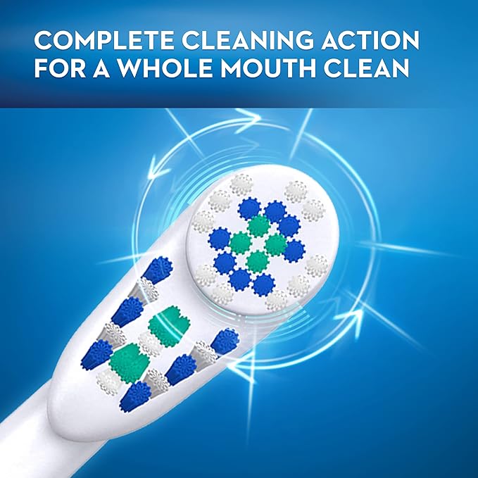 Oral-B Deep Clean Battery Powered Toothbrush Replacement Brush Heads Refill, Soft, 2 Count (Pack of 2)