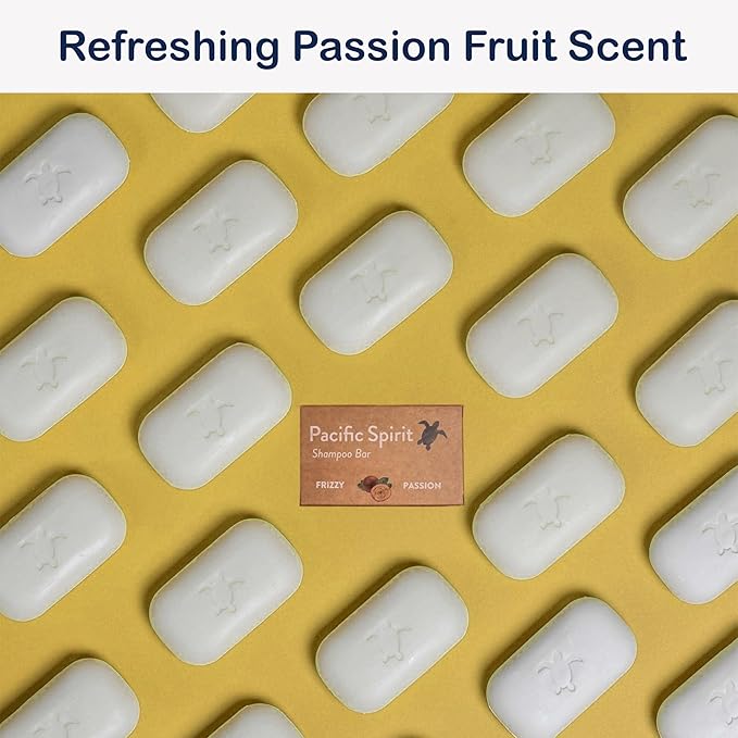Shampoo Bar for Curly & Wavy hair with Coconut Moisturizing and Conditioning - 2 in 1 - Tropical Scent, 3.53 Oz.