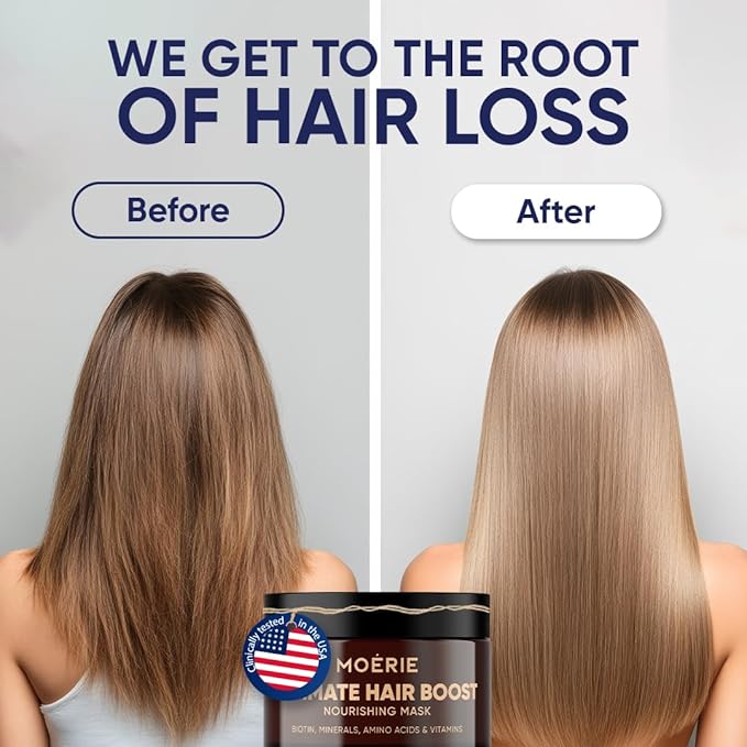 Moerie Hair Growth & Repair Mask - Restorative, Vegan-Friendly Treatment for Longer, Thicker, Fuller Hair - 100ml