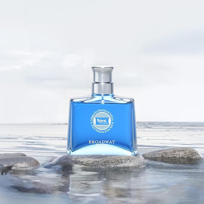 Hybrid & Company Broadway Blue Pour Homme For Men Eau De Parfum Vaporisateur Natural Spray 3.4 Fl Oz