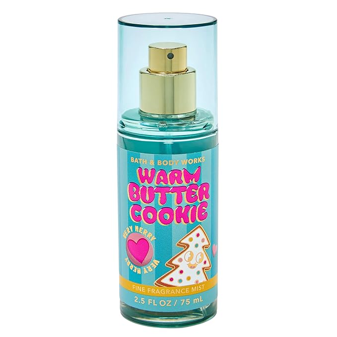 Bath and Body Works Fine Fragrance Mist Travel Size Mini Purse Spray 2.5 Ounce (Warm Butter Cookie)