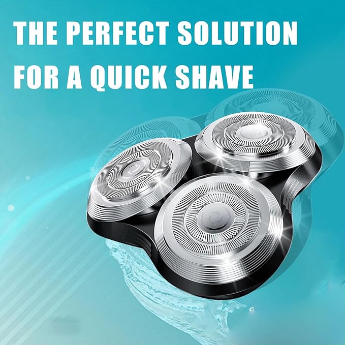 New Upgrade SH90 Replacement Shaver Heads Compatible with Philips Norelco Series 9000 (S9000) Shavers Replacement Heads (SILVER(1pcs))