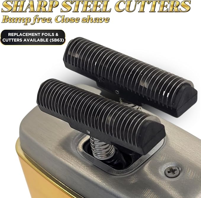 Supreme Trimmer Crunch STF602 – Waterproof Double Foil Shaver for Men | 150 Min Runtime, Wet/Dry Cordless & Corded Electric Razor | Hypoallergenic Foils for Face, Head & Stubble