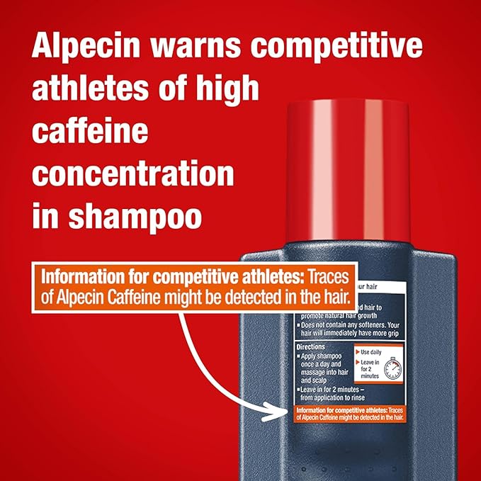 Alpecin C1 Caffeine Shampoo 12.68 fl oz (Pack of 2) I Hair Performance Enhancer I Promotes Natural Hair Growth and Thickness I Energizes Scalp