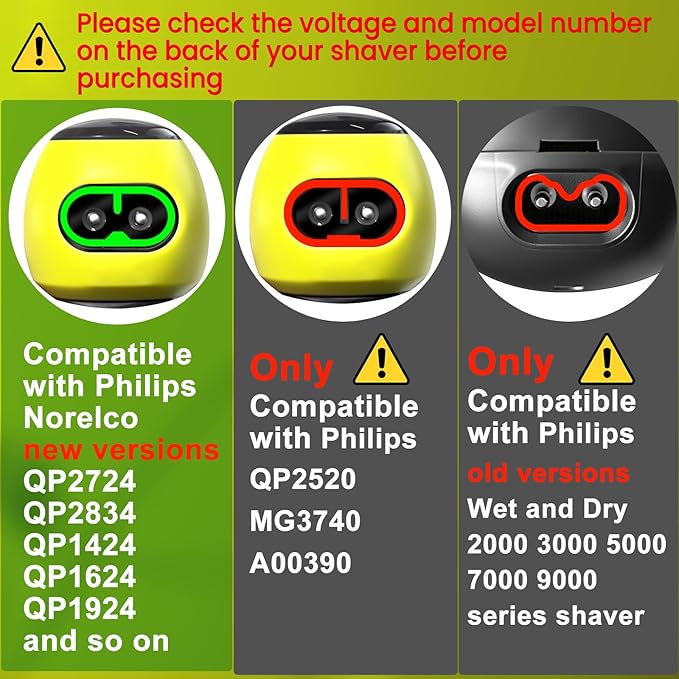BENSN 5V1A Charger Compatible with Philips Norelco One Blade QP2724 QP2834 QP1924, Fit for Phillips QP6542 QP6552 QP4631 QP6507 QP6552 QP4530 MG5910 MG7910 MG9510 Electric Trimmer Charging Cord