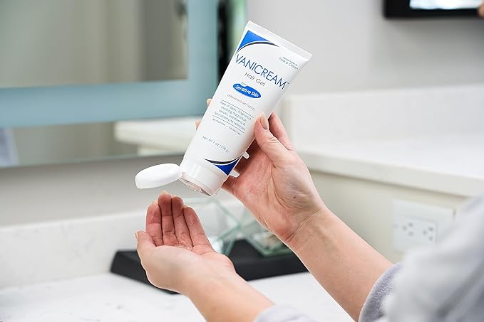 Vanicream Sensitive Skin Hair Gel 7 Oz and Facial Cleanser 8 Oz Bundle