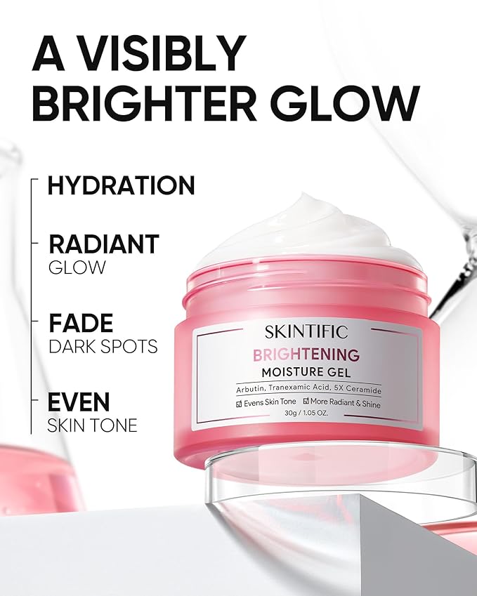 Niacinamide Brightening Cream, Radiant Glow, Fade Dark Spots, Evens Skin Tone Moisturizer for Oil and Acne-prone Skin, Non-Sticky, 1fl.oz / 30g