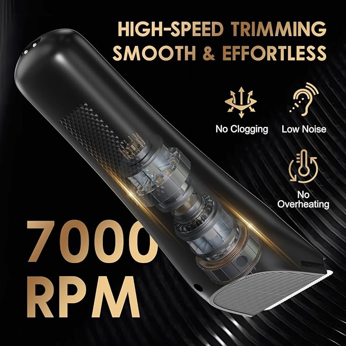 Body Hair Trimmer for Men - Pubic Hair Trimmer for Man - Electric Ball Shaver with LED Light - IPX7 Waterproof Wet/Dry Groomer kit for Groin -USB-C Rechargeable - Men's Pubic, Groin and Body Shave