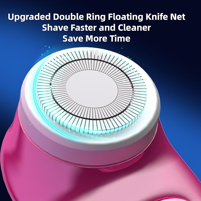 Mini Electric Shaver, Pocket Size Electric Shaver for Men Women, Rechargeable Easy One-Button, Portable Powerful Waterproof Razor for Travel Office Business Trip (2Pack)