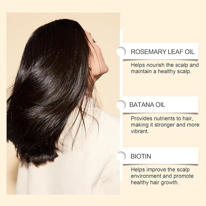 30mL Roll-On Hair Density Serum For Thinning Hair – Anti Hair Loss Treatment With Biotin & Rosemary Oil To Strengthen Roots And Revitalize Scalp