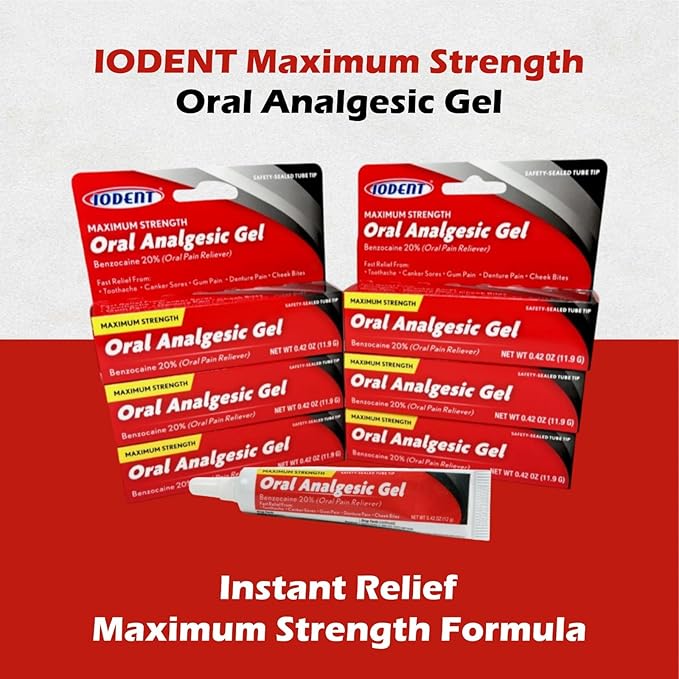 Oral Care Comfort Gel – Gentle Mouth Comfort Gel for Daily Oral Care – Smooth Easy Apply Formula – Compact Travel Size – 0.42 oz Pack of 2