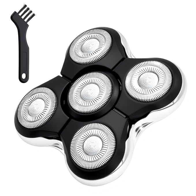 Replacement Blades Compatible with Remington Balder Pro Head Shaver Model XR7000, 5 Dual Track Heads for Remington Shaver, Precision Electric Shaving for Bald Men,1 Pack