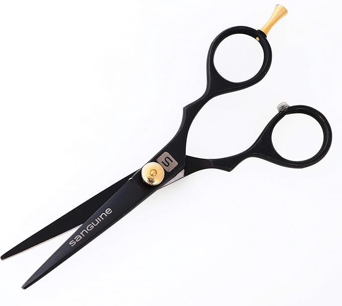 Professional Mustache Scissors, Beard Trimming Scissors, Japanese Moustache Scissors - Extremely Sharp - 5" (13cm) + Presentation Case, Comb and Tip Protector