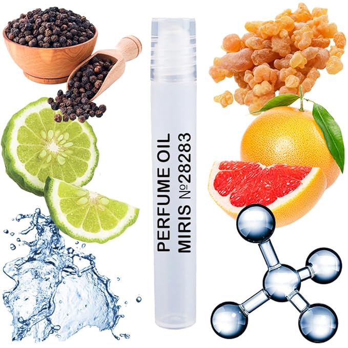 MIRIS No. 28283, Inspired by Dylan Blue, Long-Lasting Perfume Oil for Men Roll-On, Rollerball 0.34 Fl Oz / 10 ml