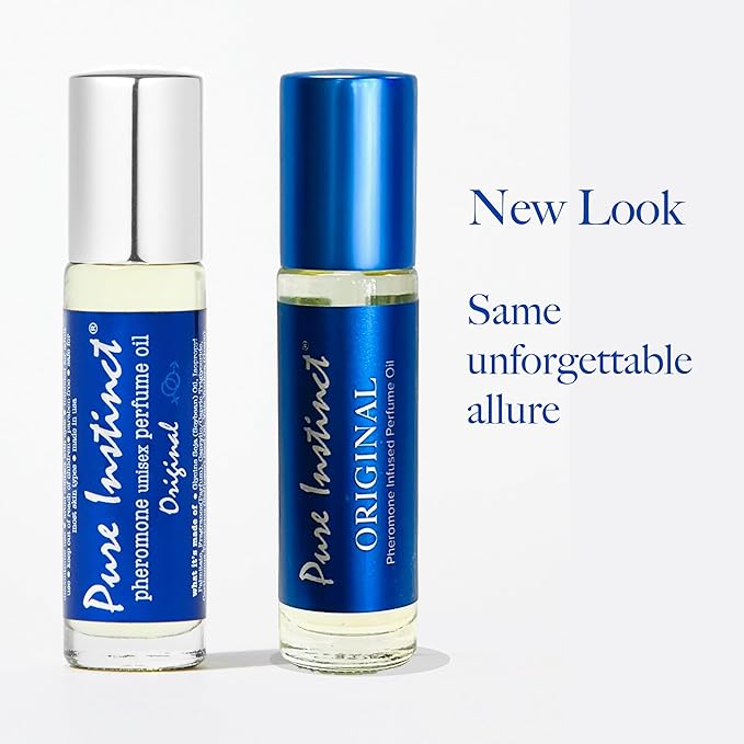 Pure Instinct Roll-On - The Original Pheromone Infused Essential Oil Perfume Cologne - Unisex For Men and Women - TSA Ready