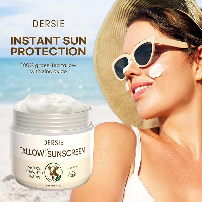 Organic Beef Tallow Sunscreen SPF 30 (2.12 Ounce (with Tallow Balm))