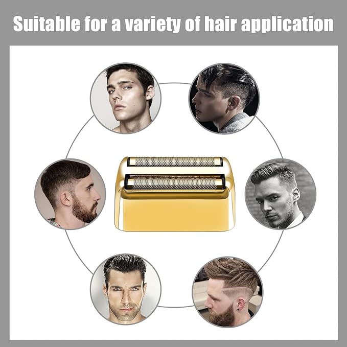 Gold Shaver Head for BaBylissPRO Barberology Double FXFS2G (1 Count, 1 Blade, Male, Adult Men)