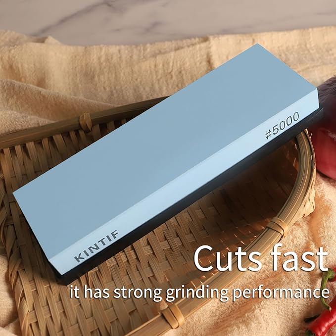 Whetstone Knife Sharpening Stone #5000 Extra Fine Grit Cuts fast Splash and go No need to soak,Polishing Stone Ultra Fine Whetstone