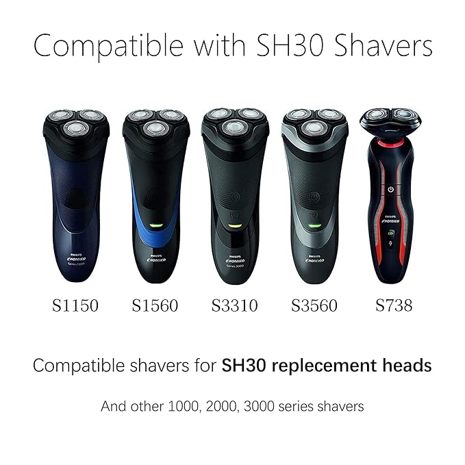 6pack Upgrade HQ8 Replacement Blade for Philipss Norelcos S3000 Replacement Razor Blades Aquatec Shavers Electric Razor Blades Compatible with Shavers AT810 AT880 PT720 AT815 HQ8505