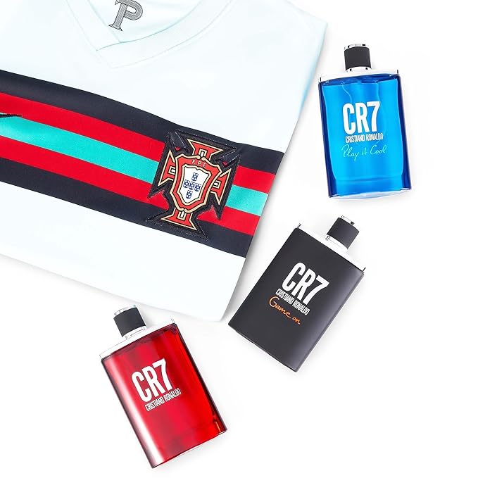 CR7 Game On Cristiano Ronaldo - Eau De Toilette Cologne Scent for Men - With Papaya, Ice, Cedar, and Cashmere Wood - From Cristiano Ronaldo's Original Men's Fragrance Collection - 3.4 oz