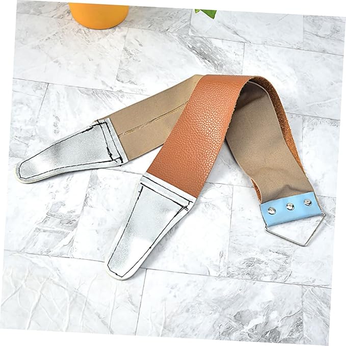 FRCOLOR 2pcs Double-sided Sharpening Strap Tools Home Use Shaver Sharpening Tool Razor Protector Random Color