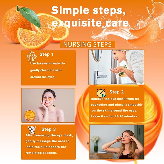 Eye Gel Patches 60 PCS, Antioxidant and Brightening, Collagen Eye Mask, Eye Masks for Puffy Eyes, Improve Dark Circles and Puffiness, Suitable for Both Men and Women