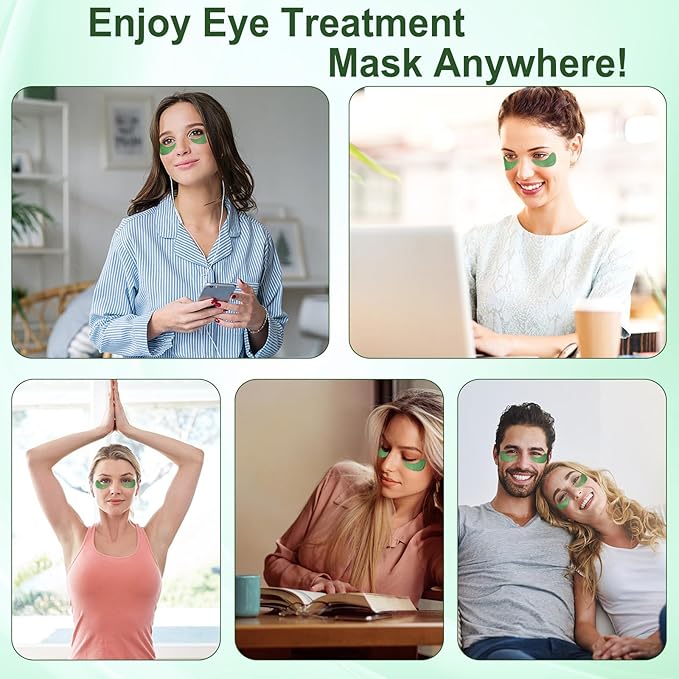 LAVONE Eye Mask - 30 Pairs Seaweed Under Eye Patches Skin Care Products - Eye Masks Skincare for Dark Circles and Puffiness, Reduce Wrinkles, Eye Bags and Fine Lines, for Women and Man