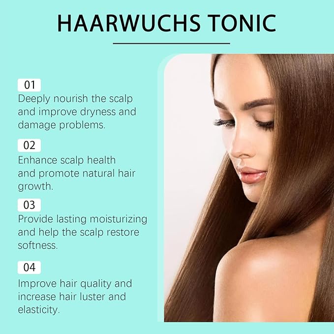 100ml Rosemary Hair Growth Tonic Spray - Anti Hair Loss Treatment with Caffeine & Basil Extract - Scalp Moisturizer for Dry & Sensitive Scalp - Promotes Thicker, Fuller & Healthier Hair
