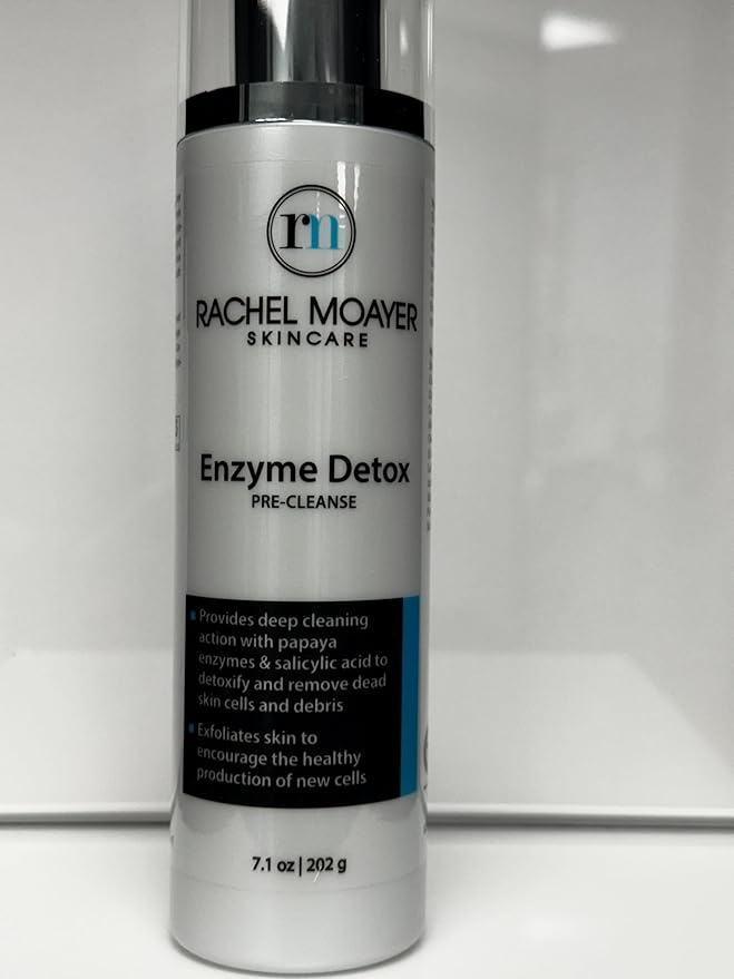Rachel Moayer Enzyme Detox Pre-Cleanse – Papaya Enzyme Cleanser with Salicylic Acid for Deep Pore Cleansing, Facial Cleanser for Women and Men