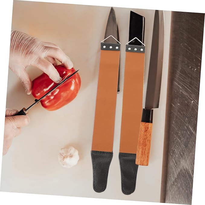 Dual-sided Razor Strop Sharpening Cloth Razor Blade Sharpener Strop Sharpening for Clipper Blade Random Color