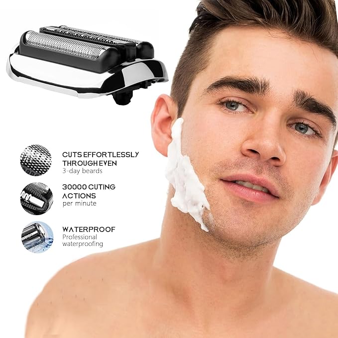 Series 7-73S Replacement Shaver heads Compatible with Braun 73s Replacement Head,73S Foil & Blades for Braun Series 7 360 Electric Razor 7075cc 5764 7020s 7025s 7085cc 7027cs 7071cc