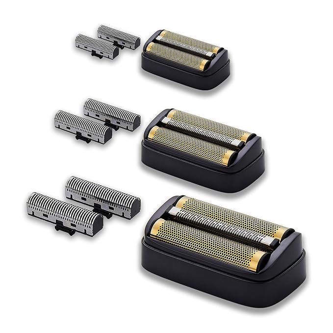 Replacement Foil & Inner Cutters Compatible with Andis 17300 reSURGE Electric Shaver, Black (3 Pack)
