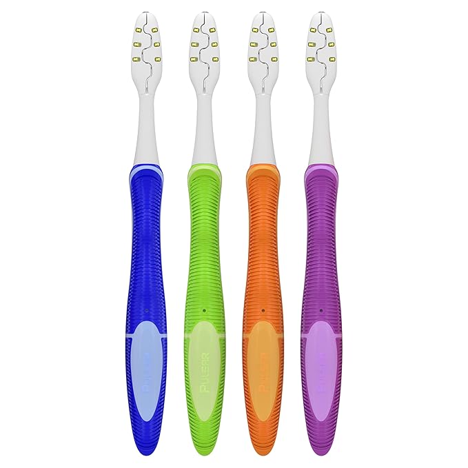 Oral-B Toothbrush, Vibrating Plaque Remover Pulsar, Vibrating Battery Toothbrush, Soft, 4 Count