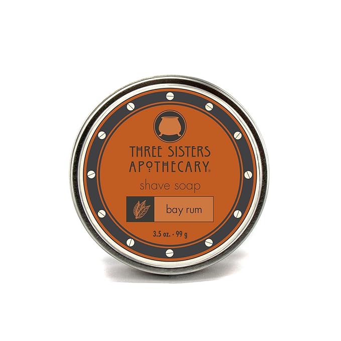 Three Sisters Apothecary 3.5 oz. Shave Soap (Bay Rum)