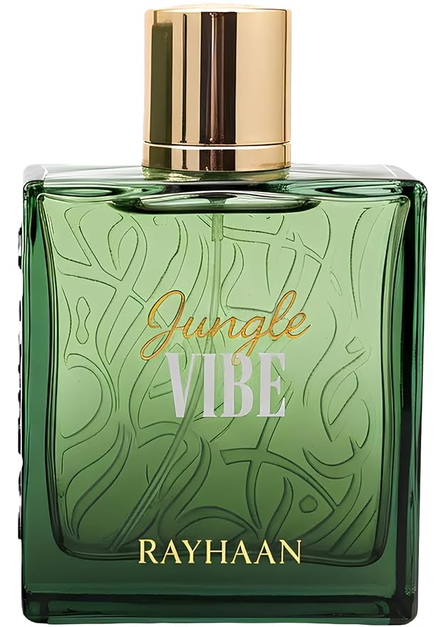 Rayhaan Jungle Vibe – Fresh, Green, Woody, Musky – Eau de Parfum Spray Long-Lasting Fragrance for Unisex, 3.4 Ounce / 100ml
