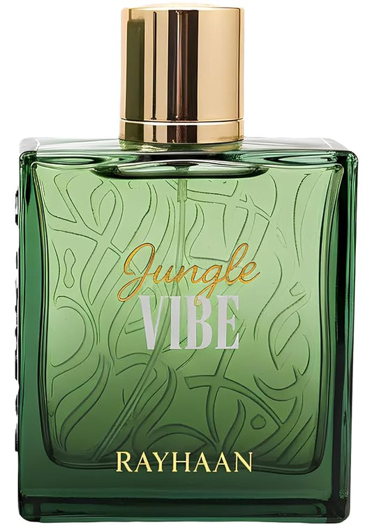 Rayhaan Jungle Vibe – Fresh, Green, Woody, Musky – Eau de Parfum Spray Long-Lasting Fragrance for Unisex, 3.4 Ounce / 100ml