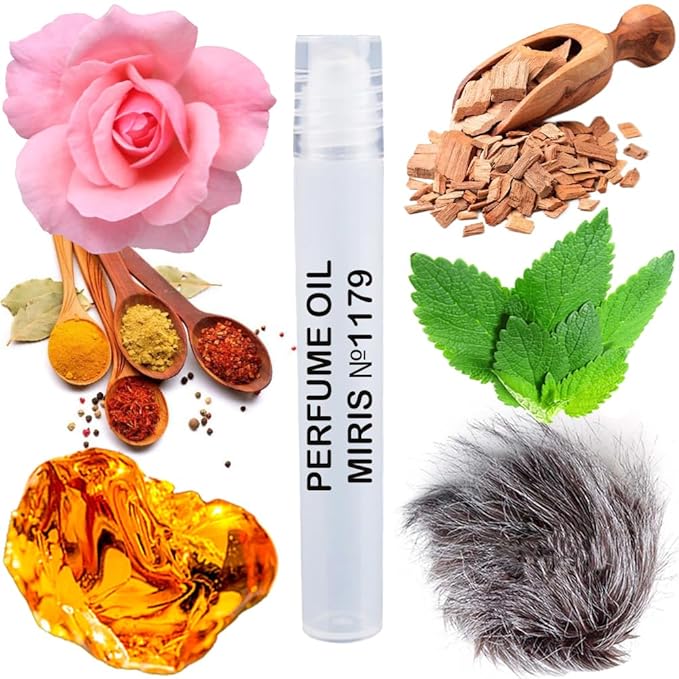 MIRIS No. 1179, Inspired by Golden Sand, Long-Lasting Unisex Perfume Oil for Women & Men Roll-On, Rollerball 0.34 Fl Oz / 10 ml