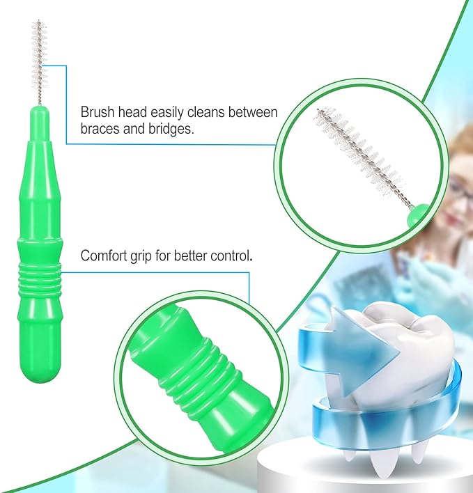 Patelai 350 Pieces Interdental Brush Tooth Floss Tooth Cleaning Tool Toothpick Dental Flossing Head Oral Flosser Refill Dental Flosser Toothpick Cleaners