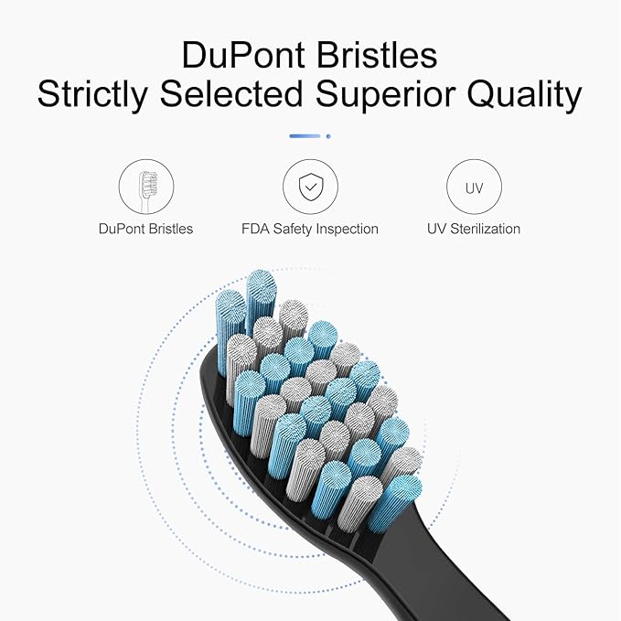 5 Pack Electric Toothbrush Replacement Heads Compatible with Fairywill FW-507/508/551/515/917/959/2011,FW-D1/D3/D7/D8,Toothbrush Replacement Heads Compatible with SEAGO 958/2316/SGKIDS-2303
