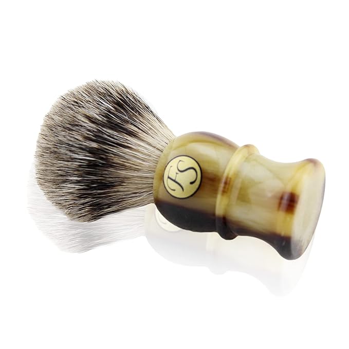 Shaving Brush for Men, Frank FS shaving Best Badger Hair Brushes with Resin Handle for Any Shaving Razors Birthday Gift(Knot size 20mm)