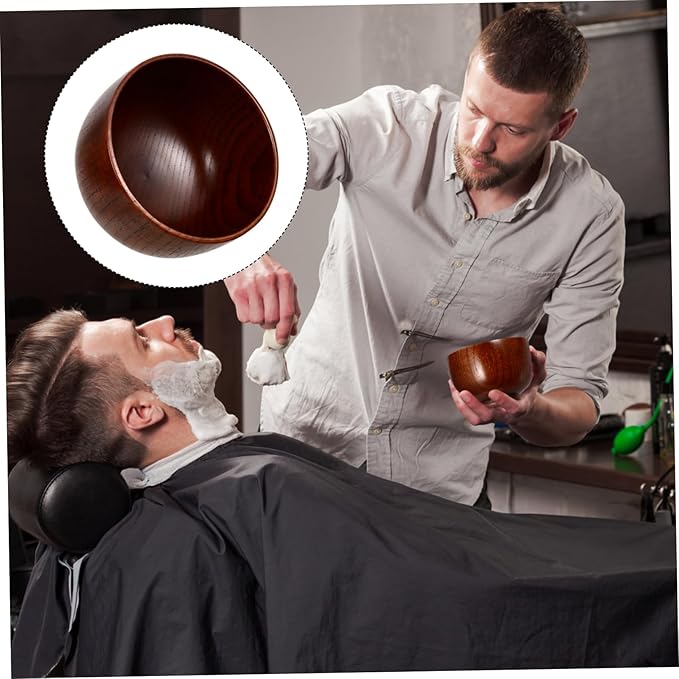 minkissy 2pcs Shaving Soap Bowl Mug for Traditional Wet Shaving Smooth Lathering Device for Men and Sturdy Design
