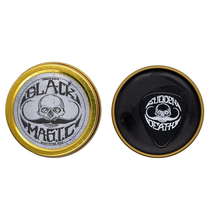 THE VINTAGE GROOMING CO. Sudden Death & Black Magic Sudden Death No Heat Needed Mustache Wax Set