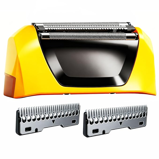 Shaver Replacement Foils Cutters and Head for Wahl Yellow Lifeproof Foil Shaver Series 7061 Model 7045-100