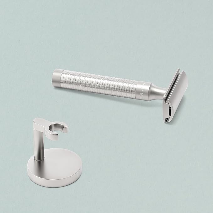 MÜHLE Single Holder for Classic Safety Razors - For ROCCA and COMPANION Razors - Matt Chrome Shaving Stand