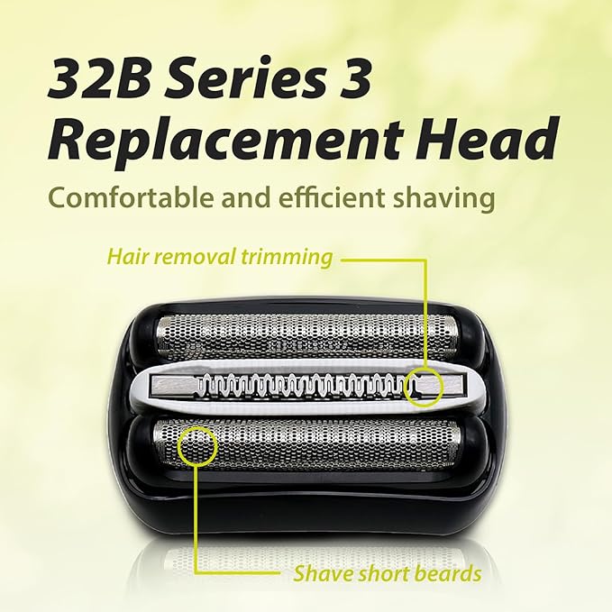 2Pack 32B Series 3 Electric Shaver Replacement Head Accessories Compatible with S3 Foil & Cutter Razor Heads, Accessories for S3 3040s 3010s 310s 3000s 3050cc 3080s 390cc Etc