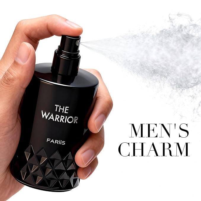 The Warrior Premium Men's Cologne | 100ml Long-Lasting Eau de Parfum | Bold Citrus Leather Fragrance | Valentine's Day Gift for Him